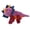 Purple Triceratops, variant on Play 365 Jurassic Flatties Squeaky Diplo Dog Toys, Blue, Small