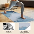 thumbnail image 4 of Blue Gold Marble Pattern Hot Yoga Mat Towel Non Slip for Hot Yoga - Quick-Drying Yoga Mat Cover with 4 Corner Pockets with Travel Bag - Hot Yoga Towel Non Slip Grip Moisture Wicking Sweat 70"x26", 4 of 6
