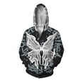 thumbnail image 2 of Sudadera con capucha holgada de otoño e invierno para hombre, sudadera con capucha con estampado de mariposas para hombre, sudaderas con capucha góticas con cremallera para hombre, 2 of 5