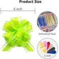 thumbnail image 2 of sxvblly 6 PCS Large Pull Bows 6 Inch Fruit Green Bows for Gift Wrapping Wedding Basket Decorated Birthday Party Christmas Gift Boxes Flower Decorations, 2 of 5