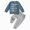 H162-Blue, variant on TOWED22 Baby Boy Clothes Print Graphic Long Sleeve Sweatshirt Pullover Tops Joggers Pants Set Toddler Fall Winter Outfits