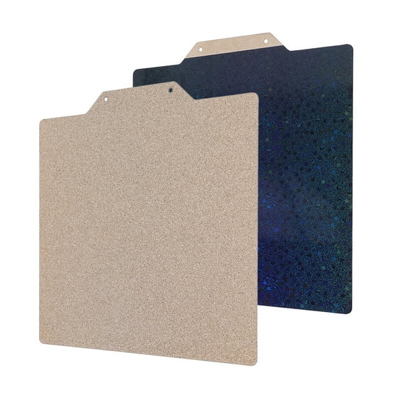Rainbow PEY Textured PEI Build Plate, Bright Glow PEY PEI Spring Steel Sheet 120x120mm for 3D Printer