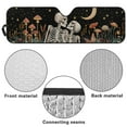 thumbnail image 5 of Uorisanigo Windshield Sunshade Sun Shade Heat Shield Mushroom Skull Reflective Sun Visor Compatible with 1997-2017 Jeep Wrangler Rubicon Sahara TJ JK JKU 2/4 Doors, Blocks Sunlight Heat UV Rays, 5 of 7