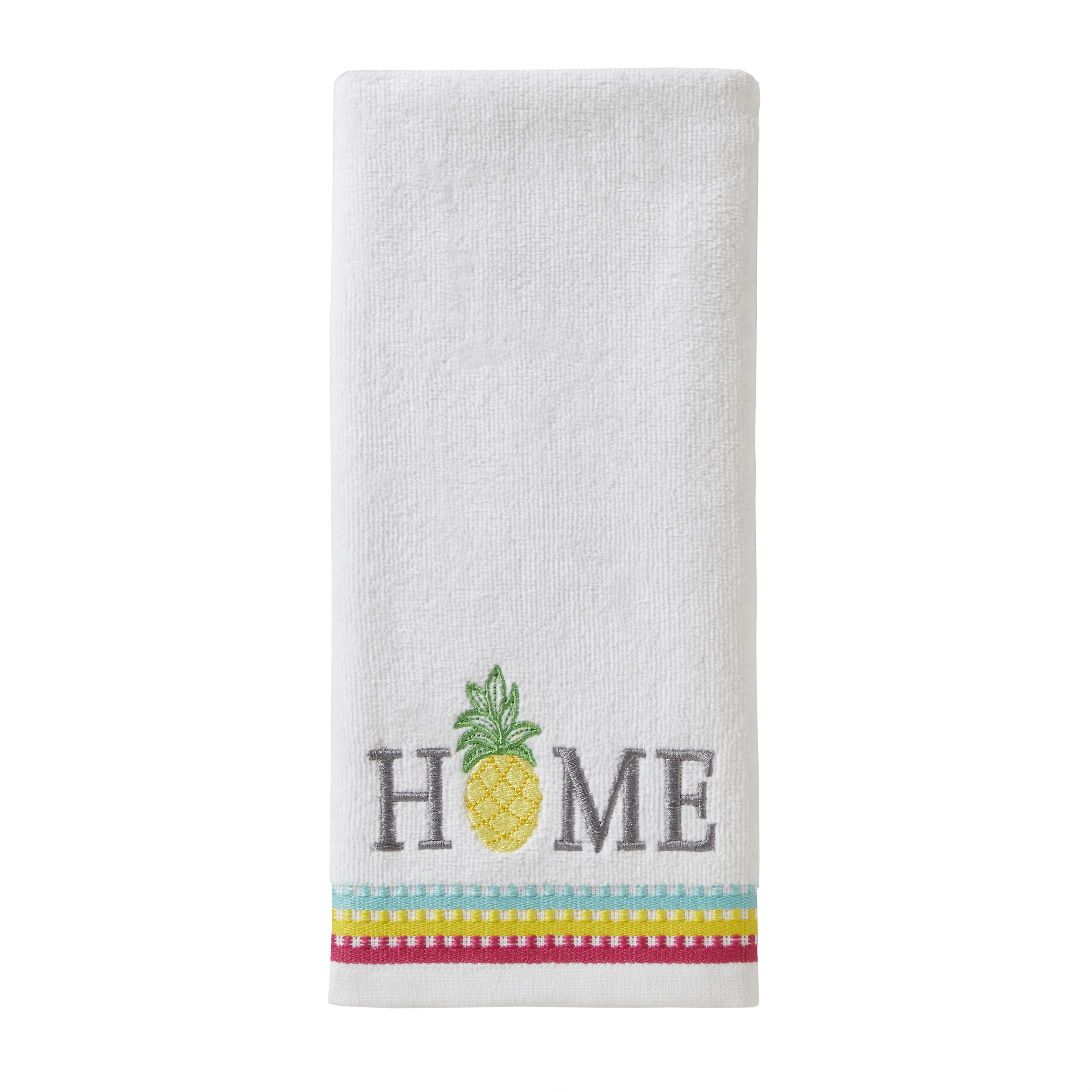 SKL Home Pineapple Home Hand Towel (2-Pack),White