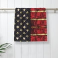 thumbnail image 5 of Us Flag Hand Towel For Bathroom Kitchen Absorbent Soft Home Face Bath Towels 27.5 X 15.7 Inches, 5 of 7