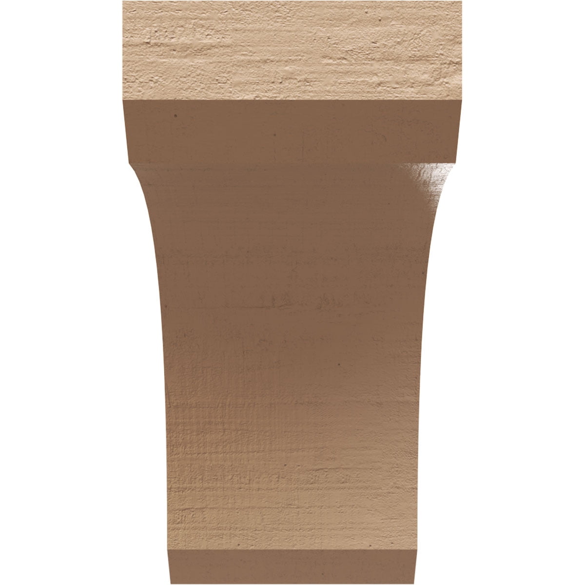 5"W x 10"D x 10"H Classic Legacy Rough Cedar Woodgrain TimberThane Corbel, Primed Tan