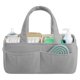 thumbnail image 5 of Organizador portátil para pañales con asa y separadores | Cesta de almacenamiento para artículos de bebé y regalos para baby shower, 5 of 7