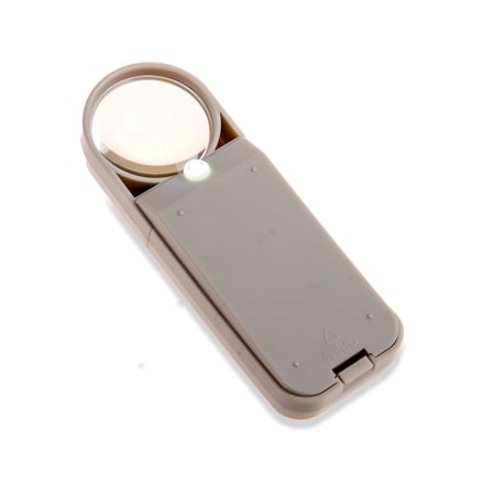 Carson LED 7x Handheld Magnifier with Light, Great Magnifying Glass for Reading, Crafts, and Hobbies (SV-70)