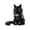 Black Maine Coon, variant on Orange Ginger Cat Building Block Set, 380Pcs 3D Miniature Pet Animal Figurines, Maine Coon Persian Siamese Ragdoll Model Kits for Display