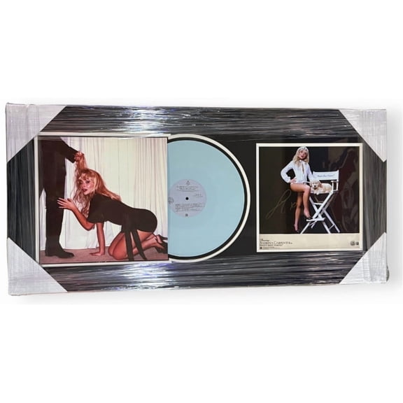 Sabrina Carpenter Signed Autographed Album Insert Man's Best Friend Framed BAS