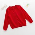thumbnail image 6 of HFHAPW Girls Boys Cardigan Long Sleeve Button Down Sweater Toddler Kids Knit School Uniforms Sweaters,9-10 Y, 6 of 6