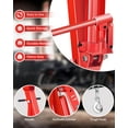 thumbnail image 4 of Lumiparty 2 Ton Folding Engine Hoist, 4400LB Hydraulic Cherry Picker Hoist Lift, Shop Crane with 6 Casters, Telescopic Boom for Lifting Motors, for Garage, Workshop and Repair, Black, 4 of 6