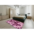 thumbnail image 5 of Ahgly Company Machine Washable Indoor Rectangle Abstract Hot Pink Area Rugs, 4' x 6', 5 of 7