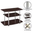 thumbnail image 3 of Designs2Go Meuble Télé Grand à Trois Niveaux Sans Outils, Fini Bois Espresso - 42 Pouces, 3 of 5