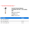 thumbnail image 2 of Camshaft Solenoid Adjuster - Compatible with 2007 - 2016 Cadillac SRX 2008 2009 2010 2011 2012 2013 2014 2015, 2 of 2