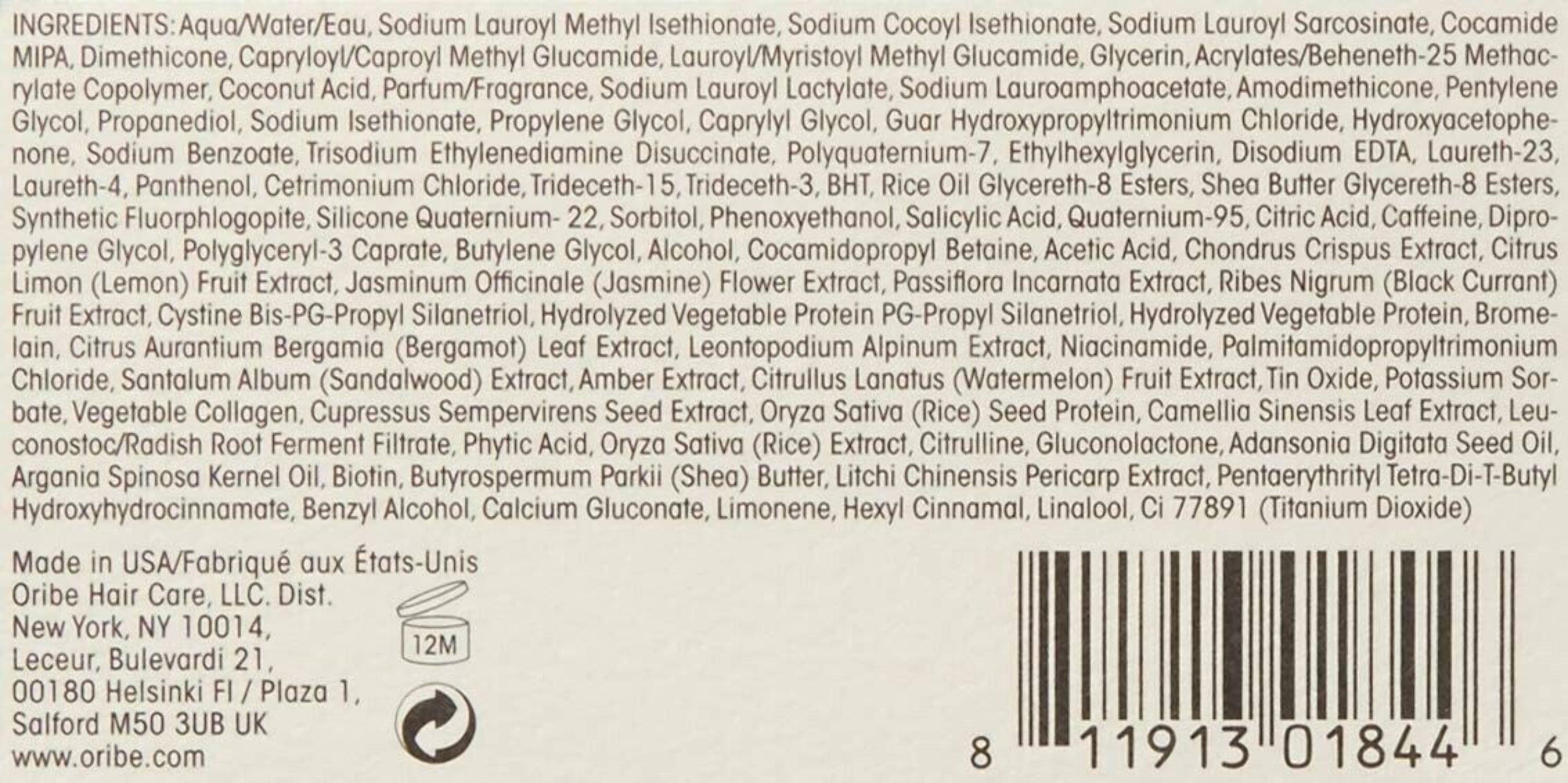 Oribe Gold Lust Repair & Restore Shampoo 33.8oz/1L