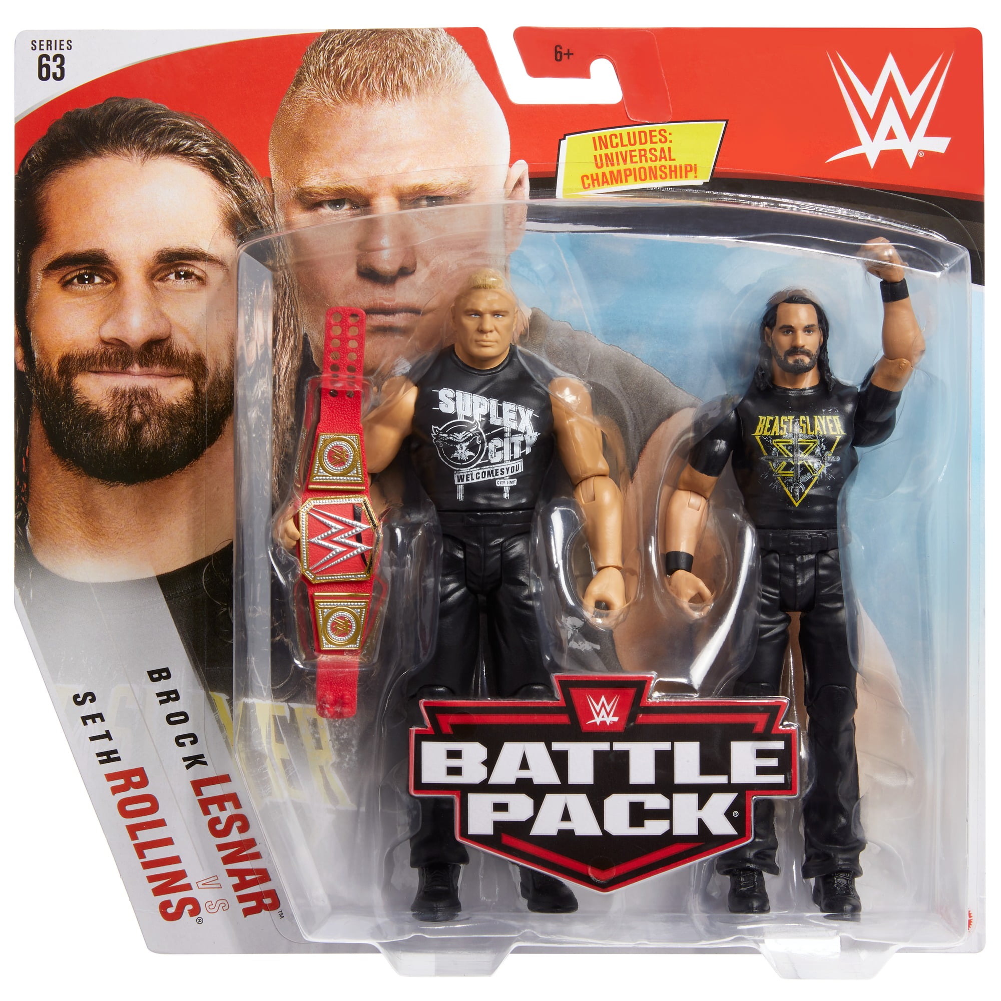 WWE Seth Rollins vs Brock Lesnar 2-Pack