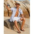thumbnail image 3 of COOFANDY Men's Hawaiian Shirt Short Sleeve Tropical Shirts for Men Beach Shirt Resort Wear, 3 of 6