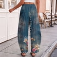 thumbnail image 6 of IMENGL Women's Wide Leg Pants Soft Barrel Baggy Elastic High Waist Comfy with Pockets Trousers Loose Casual Cropped Pant for Womens,M-XXXL, 6 of 7
