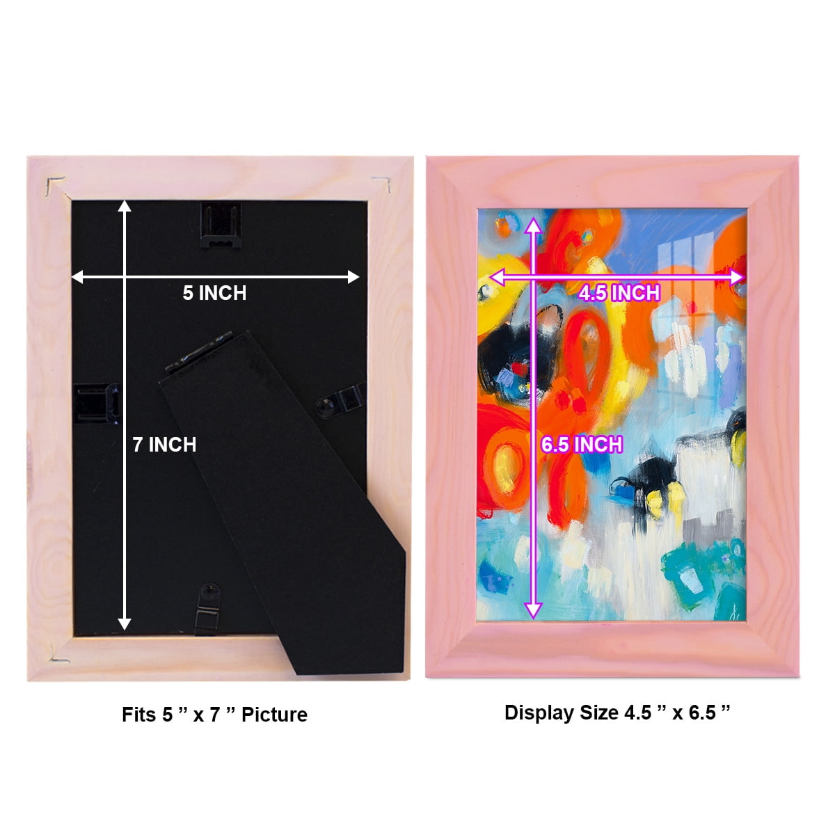 In the Loop V -Framed Print w/glass-Sunset Pink