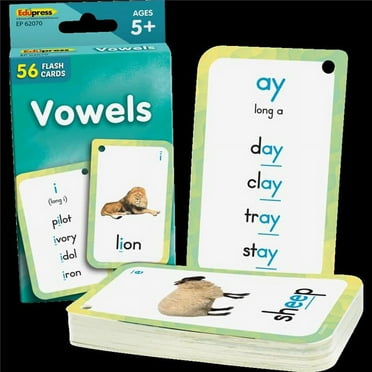 Teacher Created Resources TCR62070 Vowels Flash Cards
