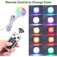thumbnail image 2 of RGB Color Changing LED Under Cabinet Lights Kit for Kitchen Counter Wardrobe Counter Furniture Ambiance Christmas Decor Lighting, 2 of 6