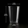 thumbnail image 3 of 100PCS Disposable Plastic Cup Thickened Transparent Hard Plastic Cup Wine Cup, 3 of 6