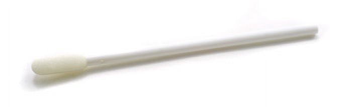 CleanTex Foam Swab, Large Flexible Head, 4.4", Plastic Shaft, 100/bag