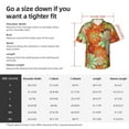 thumbnail image 3 of 70s Hippie Style Men'S 3d Print Casual Button Down Shirts, Novelty Hawaiian Short Sleeves 3xl, 3 of 7