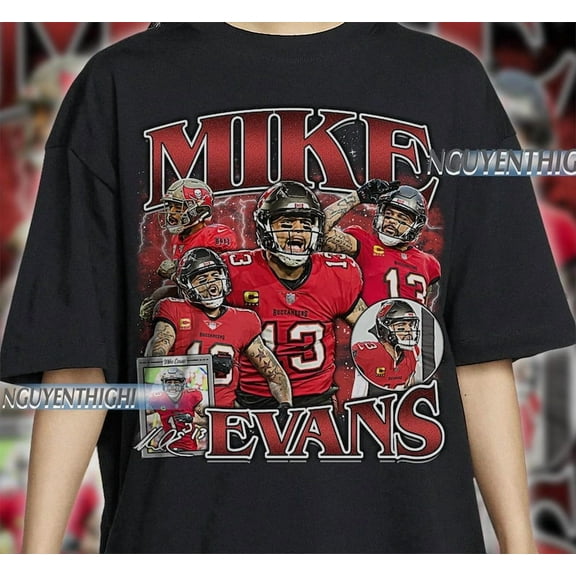 Mike Evans Vintage 90s Graphic Style T-Shirt, Mike Evans Shirt, Vintage Oversized Sports T-Shirt, Unisex Shirt