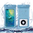 thumbnail image 6 of Tuphregyow Universal Phone Pouch IPX8 Phone Case For Beach Underwater Cellphone Dry Bag With Lanyard Fits All Phones Up To 7.2IN Light Blue, 6 of 9