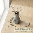 thumbnail image 4 of Unique Bargains Modern Geometric Unbreakable Flower Vase Grey 4.7" x 4.7" x 6.7", 4 of 7