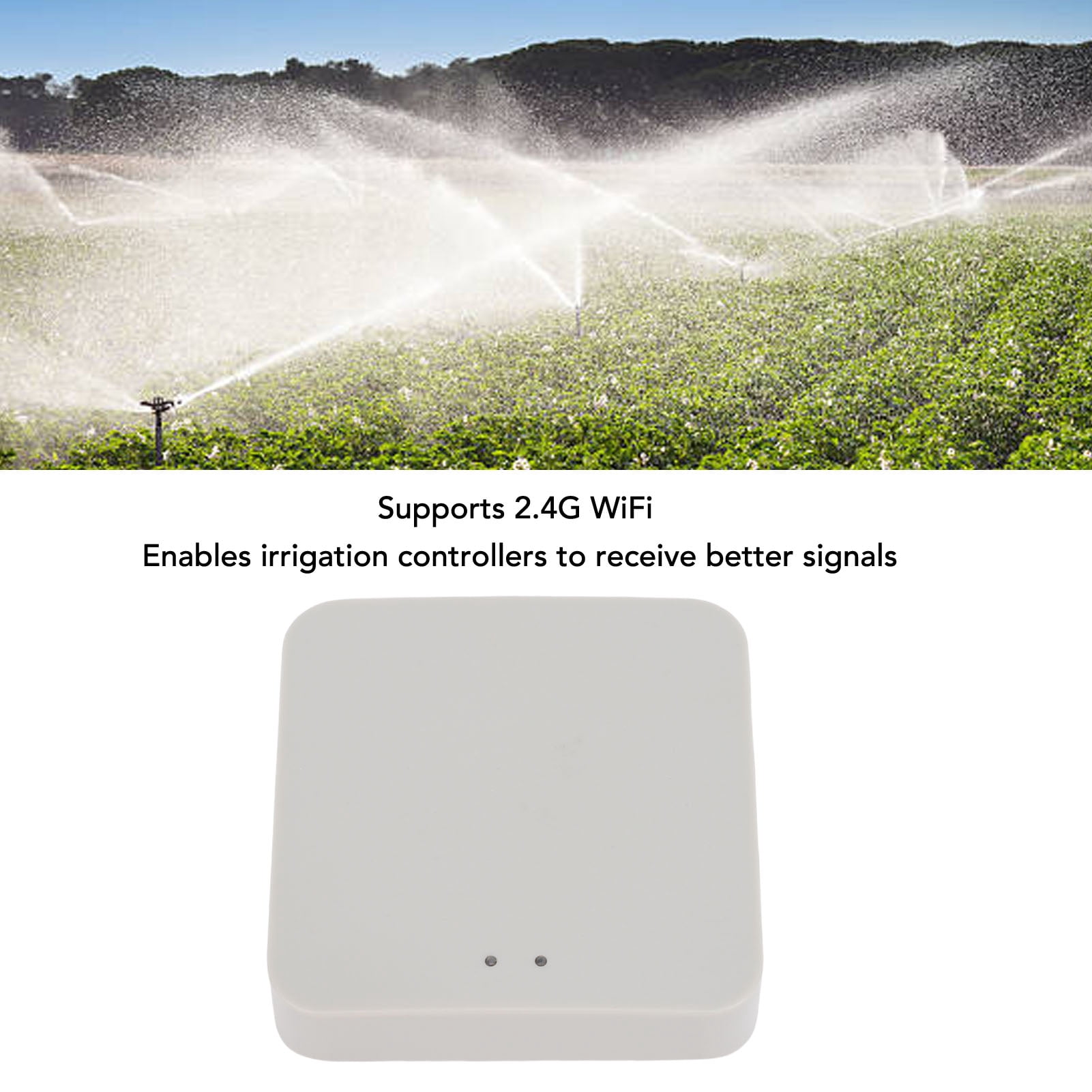 BIMZUC Bluetooth Gateway for Zigbee Sprinkler Timer 2.4G WiFi Smart Home Irrigation Controller Hub for Garden Yard MicroUSB Powered (2.36 inches / 6 cm)