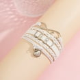 thumbnail image 4 of Pulsera de arcoíris de 2 piezas, pulsera tejida LGBT, pulsera hecha a mano, pulsera ajustable de arcoíris para hombres y mujeres, 4 of 6
