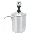 thumbnail image 2 of STAINLESS STEEL DOUBLE MESH MILK CREAMER FROTHER For COFFEE FOAM LATTE - 400ml, 2 of 8