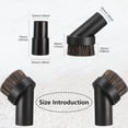 thumbnail image 3 of 3Pcs Vacuum Round Dust Brush + 1-1/4 To 1-3/8 Hose Adapter Horsehair N925, 3 of 6