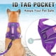 thumbnail image 2 of Arnés para perros BARKBAY, reflectante, sin tirones, con clip frontal, color morado L, 2 of 9