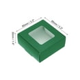 thumbnail image 2 of 3.5"x3.5"x1.5" Paper Soap Box with Window, 30 Pack Homemade Soap Boxes for Birthday Christmas, Dark Green, 2 of 6
