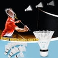 thumbnail image 4 of Volantes de bádminton Hysagtek, 12 unidades, de plástico, color blanco, 4 of 7