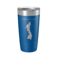 thumbnail image 1 of Wallum Lake Map Tumbler Travel Mug Insulated Laser Engraved Coffee Cup Rhode Island Massachusetts 20 oz Royal Blue, 1 of 1