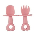 thumbnail image 2 of Travelwant 2Set(2Spoon+2Fork) Self Feeding Baby Utensils - Mini Baby Spoon & Baby Fork Training Set for Baby Led Weaning - Anti-Choke Toddler Silverware - 6-12 Months+ - Safe, Non-Toxic & BPA Free, 2 of 7