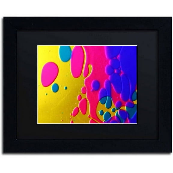 Trademark Fine Art "Colour Fun II" Canvas Art by Beata Czyzowska Young, Black Matte, Black Frame