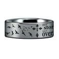 thumbnail image 2 of Silver Tungsten Semicolon Ring, 2 of 4