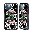 thumbnail image 1 of Head Case Designs Officially Licensed Riverdale South Side Serpents Cow Logo Hybrid Case Compatible with Apple iPhone 13, 1 of 7