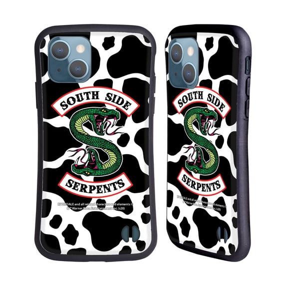 Head Case Designs Officially Licensed Riverdale South Side Serpents Cow Logo Hybrid Case Compatible with Apple iPhone 13