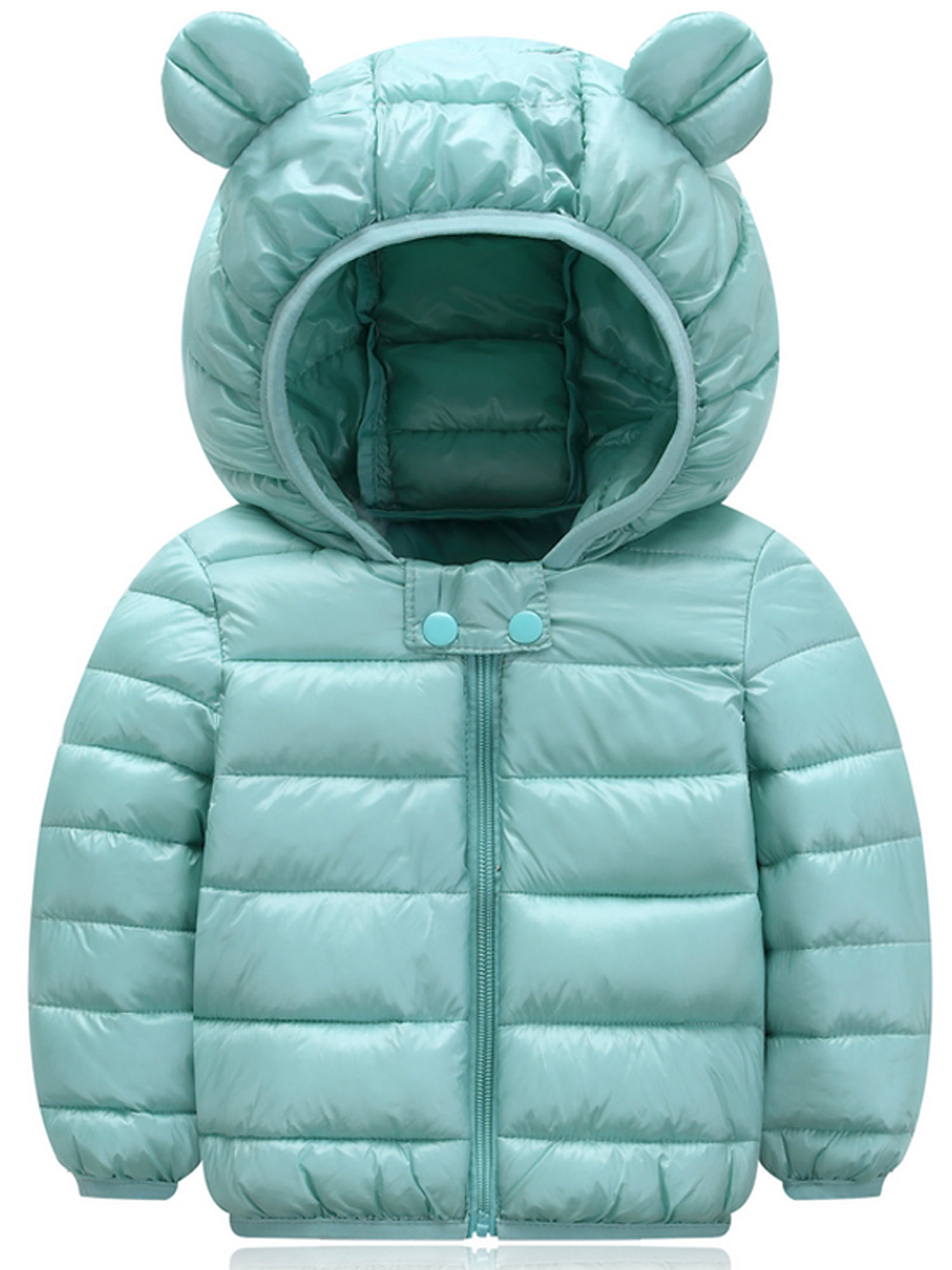 New Kids Boys Padded Quilted Puffer Coat Jacket Hoodie Hooded Parka Warm Winter 