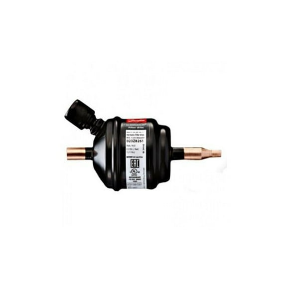 Danfoss 023Z8261 Filter Drier DCL1.52s/Capsv X2/2.8mm 1/4in Odf, With Schrader Valve,