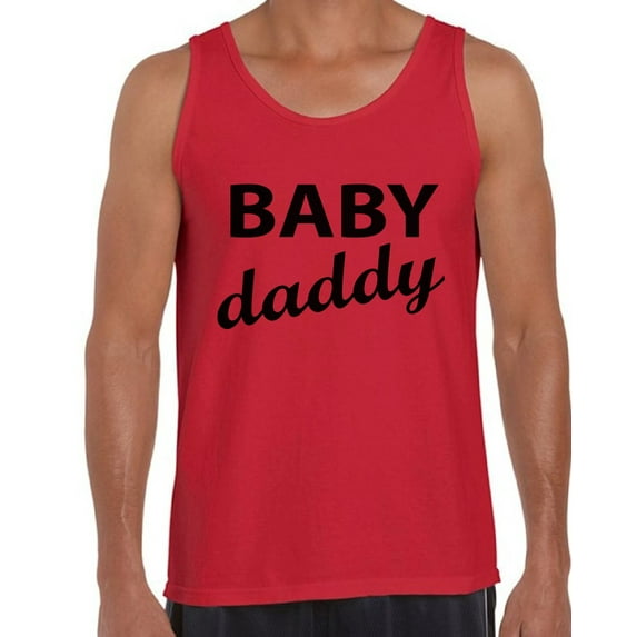 Awkward Styles Men's Baby Daddy Cool Graphic Tank Tops Father To Be New Dad Father's Day Gift