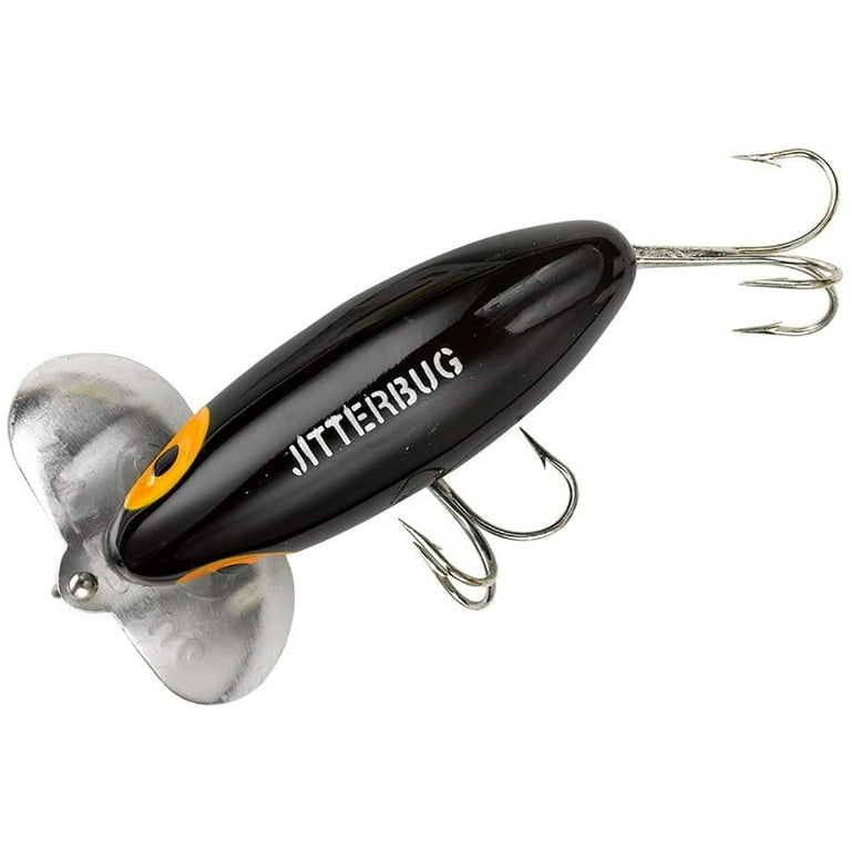 Arbogast Jitterbug 1/4 oz Fishing Lure - Black