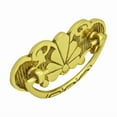 thumbnail image 4 of Gold Solid Brass Drawer Bail Pulls 2 3/4 Scalloped Style Door Pull Handles, 4 of 6